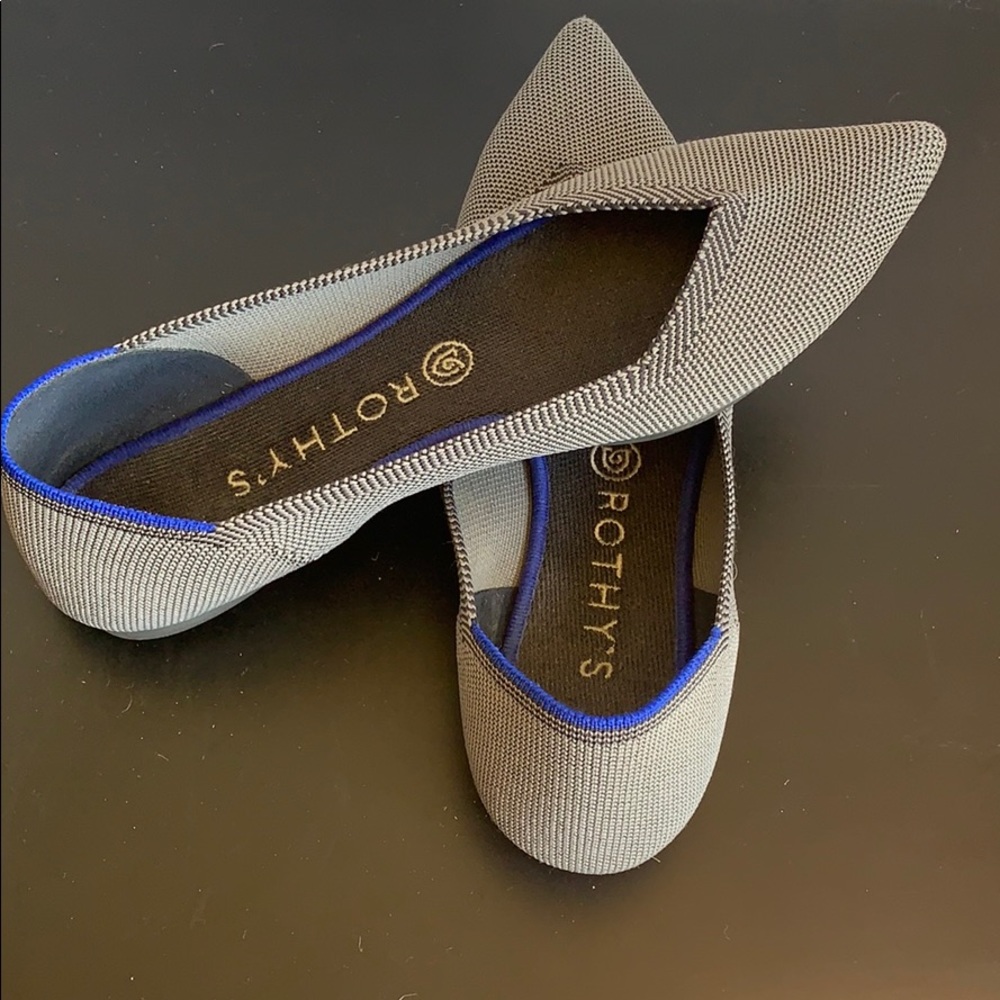 Rothy’s 9.5 point cloud grey Birdseye